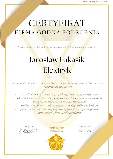 J&M Elektryka Jarosław Łukasik-elektryk+pomiary